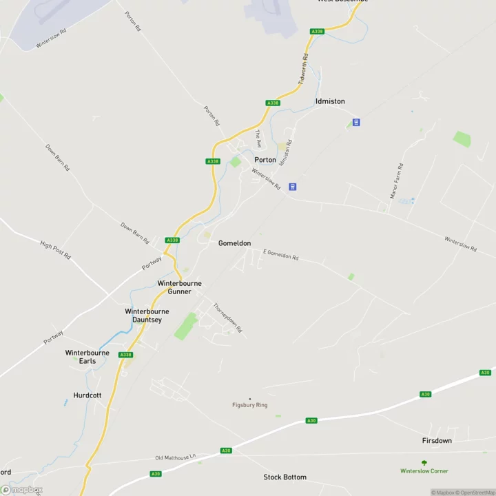 Map of the Gomeldon area